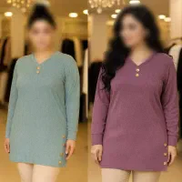 تونیک کریشه دکمه بغل