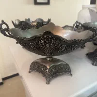 ۴ عدد میوه‌خوری آجیل‌خوری زینک آلیاژ طرح برنز