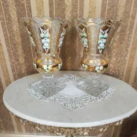 دو عدد گلدان چک اصل و شکلات خوری|صنایع دستی و سایر لوازم تزئینی|قم, سالاریه|دیوار