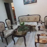 مبل استیل با چوب راش