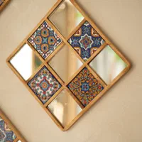 تابلو ، دیوار کوب و قاب آینه چوبی ست|آینه|مشهد, شهید هاشمی نژاد|دیوار