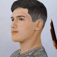 نقاشی چهره روز پدر|تابلو، نقاشی، عکس|سیرجان, |دیوار