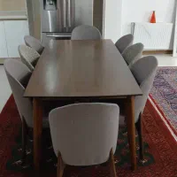 ست مبلمان ۷نفره میز ناهارخوری ۸نفره|مبلمان خانگی و میز عسلی|قزوین, |دیوار