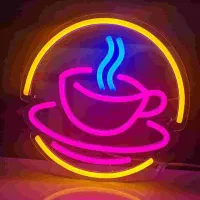 ساخت تابلو نئون سفارشی نئون اسم لوگو مغازه و اتاق|ریسه و چراغ تزئینی|اردکان, |دیوار