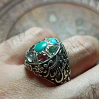 انگشتر نقره چند نگین|جواهرات|رشت, شهرک صبا|دیوار