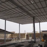 ساختمان تریدی پانل پلاستر با دستگاه