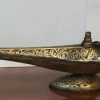 چراغ جادو برنجی قدیمی سنگین