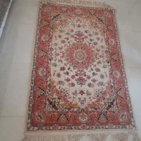 قالیچه  رنگ نارنجی  خوش رنگ  با نقش نگار  زیبا|فرش|گلبهار, |دیوار