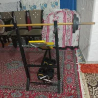 لوازم ورزشی پرس سینه دمبل صفحه هالتر|تجهیزات ورزشی|قدس, شهرقدس|دیوار