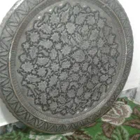 مجمعه مسی هفتاد و پنج سانتی تمام قلم عتیقه|کلکسیون اشیاء عتیقه|سبزوار, کهنه آب|دیوار