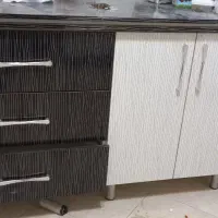 کابینت سفید و مشکی|بوفه، ویترین، کنسول|فولادشهر, مسکن مهر فولادشهر|دیوار