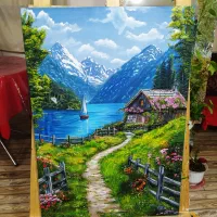 تابلو نقاشی  رنگ روغن طبیعت