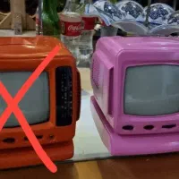 تلوزیون صورتی خوشگل انتیک و خاص