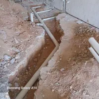 تخریب ولوله کشی آب و فاضلاب کلی جزی