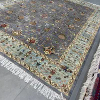 فرش دستباف (بساک)۱۱ متری  پشم دستریس رنگ گیاهی|فرش|مشکین‌دشت, |دیوار