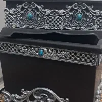 سطل زباله و جا دستمال کاغذی