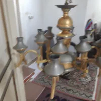 لوستر ده شعله نورسازان|لوستر و چراغ آویز|رشت, رشتیان|دیوار