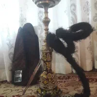 قلیان برنجی تماما کار دست زنجان اصلی وزن۳کیلو