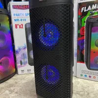 اسپیکر پارتی باکس MACHER MR810 (میکروفون بیسیم)|سیستم صوتی خانگی|گرگان, |دیوار