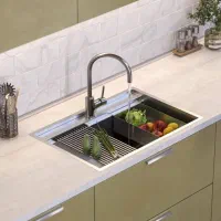 سینک باکسی تک لگنه و سینک باکسی دو لگنه