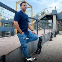 پیراهن لینن آستین کوتاه یقه انگیسی با ضمانت پارچه