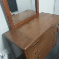 آینه دراور چوبی