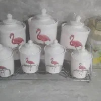 پاسماوری سالم پایه استیل جای نباتی شیشه ای