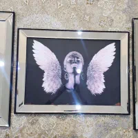 تابلواینه ای۳ تیکه و۲مجسمه پلی استر ارتفاع۷۰ سانتی|تابلو، نقاشی، عکس|گلستان (تهران), |دیوار