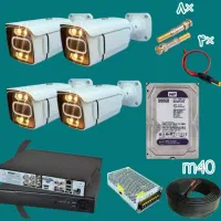 /دوربین مدار بسته با ۴۰متذ کابل ترکیبی مس وارداتی