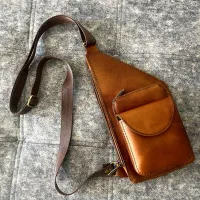 کیف چرم بادی ( کج)