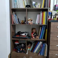 کتابخانه|کتابخانه، شلف، قفسه‌های دیواری|کرج, فاز ۳ گوهردشت|دیوار