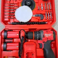 پک دریل شارژی پیچ گوشتی براشلس ۲۴ ولت میلواکی