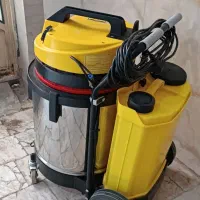 جارو برقی حرفه ای آبو خاک با مخزن پاشش آب  ریموتی
