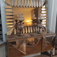 آینه و کنسول ،میزتلویزیون ،ساعت ست