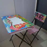 میز تحریر با صندلی تاشو دخترونه