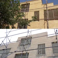 کف سابی سنگ بتن موزایک صاب پله پیچ رولپلاک سنگهای|خدمات نظافت|اراک, |دیوار