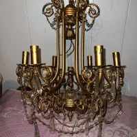 ست کامل لوستر برنجی کلاسیک توپر قدیمی