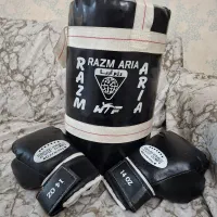 کیسه بوکس حرفه ای به اضافه دستکش