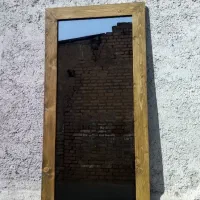 آیینه قدی و رو میزی چوبی