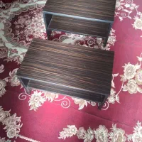 میز عسلی چوبی دوتیکه