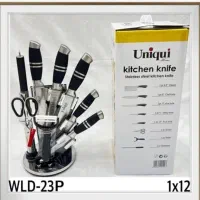 سرویس چاقوی آشپزخانه 9 پارچه برند یونیک|ظروف پخت‌وپز|بروجن, |دیوار