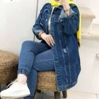 مانتو جین کاملا نو قد 80