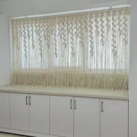 پرده مکرومه دست ساز