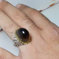 انگشتر نقره عقیق سه پوست طبیعی|جواهرات|تهران, امام زاده حسن|دیوار