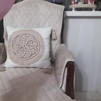 کاور کوسن مکرومه بافی کاملا سالم و در حد نو|صنایع دستی و سایر لوازم تزئینی|تهران, تهرانپارس غربی|دیوار