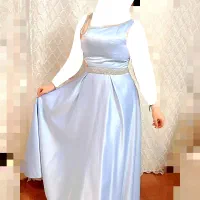 پیراهن مجلسی ساتن آمریکایی|لباس|گرگان, |دیوار