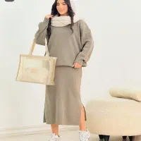 بافت کت دامن پاییزه شیک