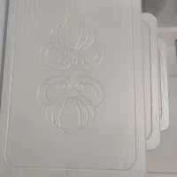 میز عسلی سفید سه تایی منبت کاری شده|مبلمان خانگی و میز عسلی|آمل, |دیوار