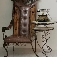 میز و صندلی فرفورژه تلفن