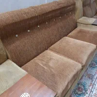 مبل۹نفره دسته چوبی ال